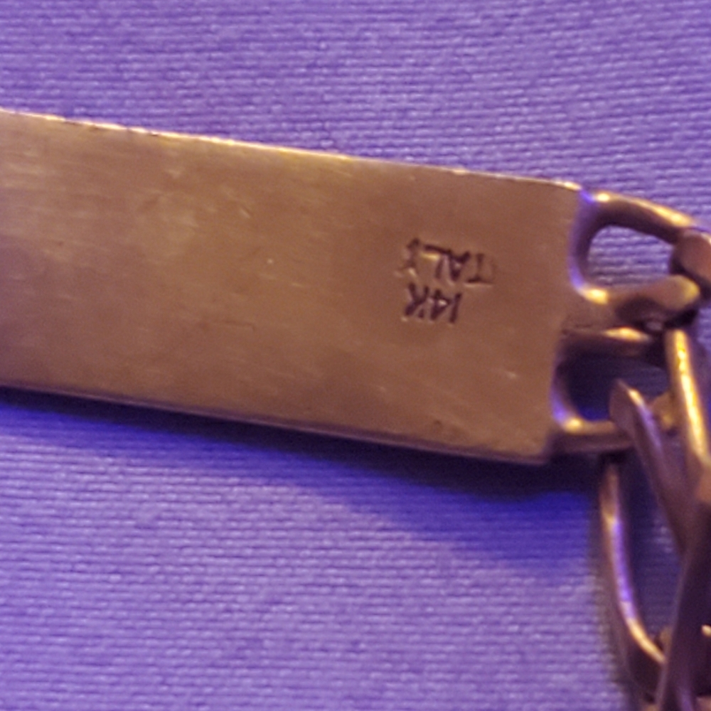 14k gold bracelet